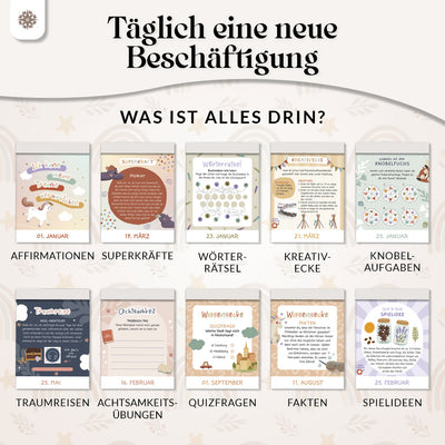 Abreißkalender für Kinder – 365 Tage Spiel, Spaß & Lernen - Jahresunabhängig